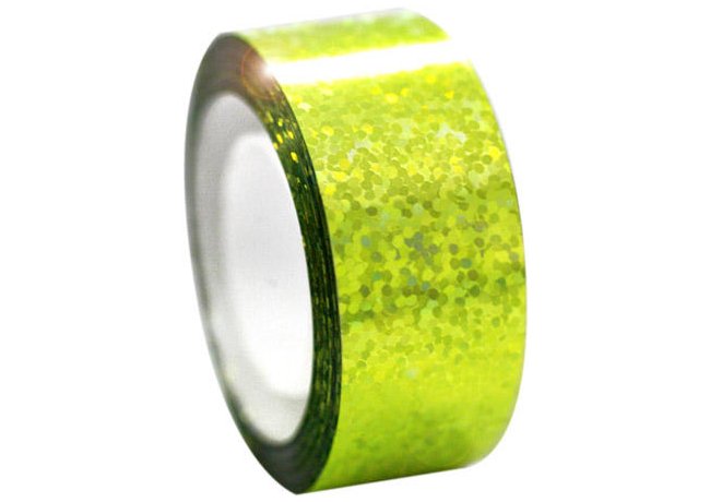 Tape Diamond Metallic Fluo Gul