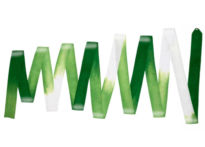 Amaya MULTICOLOR competition ribbon Dark Green-Green-White 6 m