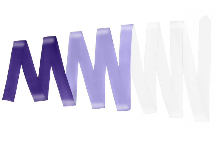 33027002 Amaya MULTICOLOR competition ribbon White-Lilac-Purple