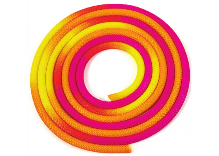 AMAYA Multicolor Rhythmic Gymnastics Ropes 34030104 Yellow - Orange - Fluorescent Pink
