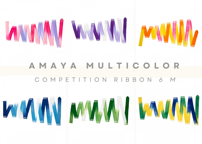 Amaya MULTICOLOR competition ribbon 6 m