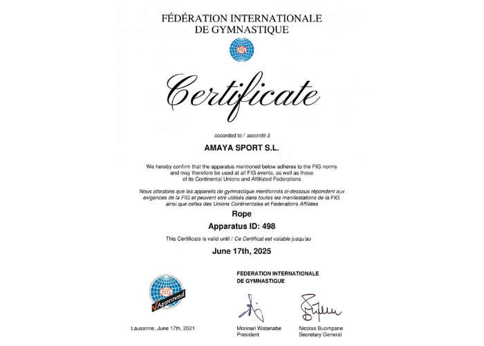 Amaya MULTICOLOR competition rope Pink - Yellow - Green