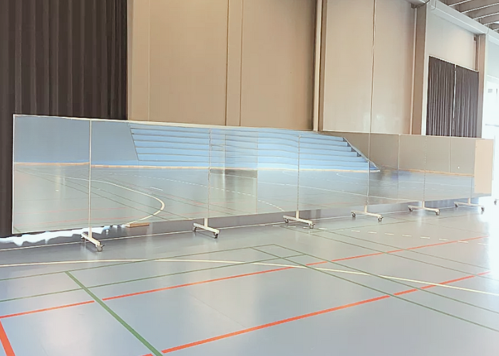 Mobil spejlvæg med sidespejle L300 cm og L400 cm