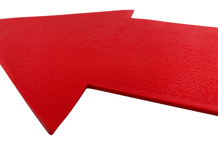 Skridsikker pil.
Markeringspil i skridsikkert og slidstærkt gummi.
Pilen er velegnet til redskabsaktiviteter, motorisk træning og leg.
Sæt en bane op, hvor børnene skal træde på pilene for at komme hen til en opgave, på denne måde får man øvet motor