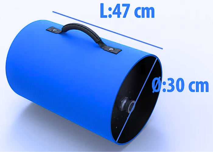 Mistral B200 Blå.
Fuldautomatisk fyldeblæser.
Fuldautomatisk trykregulering.
Fuldautomatisk tømning af Airtrack.
Frigør tid og letter opstilling og nedtagning.
Handy og let at transportere.