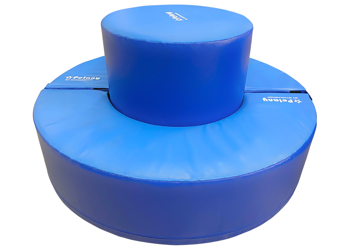 Modulsystem 5. Modulsystem 5 består af:
1 cylinder
1 cirkel, der kan deles i 2.
Et fint sæt hvor man kan skabe mere siddeplads eller en stillestående karrusel, man kan øve balanse på.
Alle delene kan bruges hver for sig og sammen :-)
Udført i 700 g/