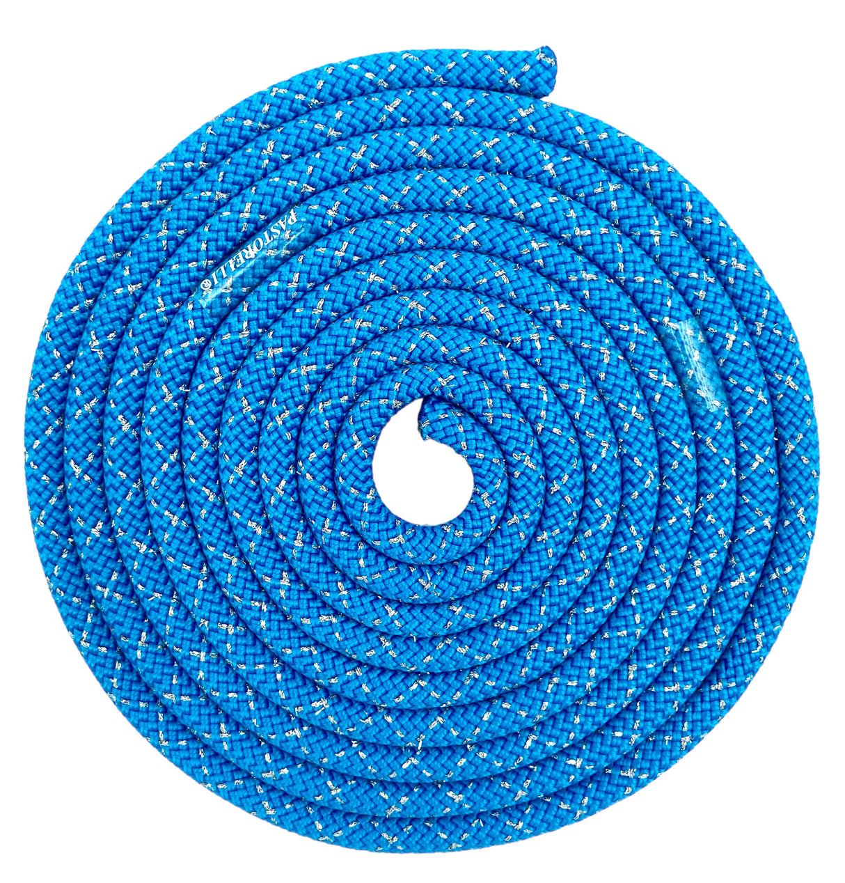 Sjippetov Pastorelli NEW ORLEANS, Blå/Sølv.
Pastorelli NEW ORLEANS sjippetov er af den bedste kvalitet og et foretrukkent mærke hos topgymnasterne indenfor rytmisk gymnastik.
FIG-godkendt til konkurrencer.
Længde 3 m.
Diameter 9 mm.
Sjippetovet ha