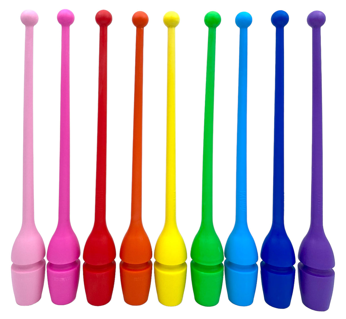 Køller til rytmisk gymnastik, træning, opvisning og konkurrence.
FIG-godkendt til konkurrence.
41 cm lang, hvilket passer til junior/ungdom og voksen.
Håndredskab som giver gymnasten træning i sving, kast, balance, koordination og kontrol. Derudove