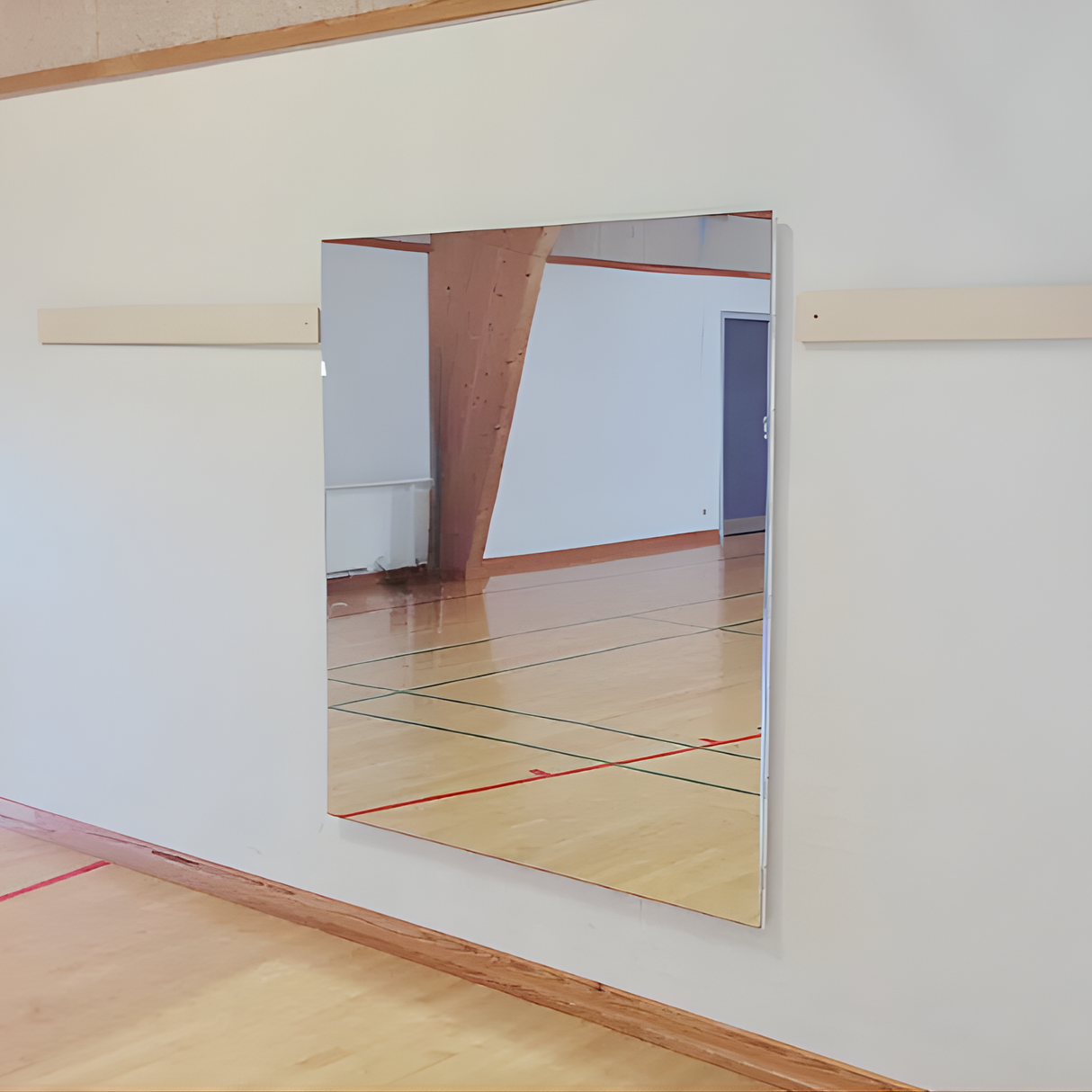 Plademonteret spejl B200xH160 cm