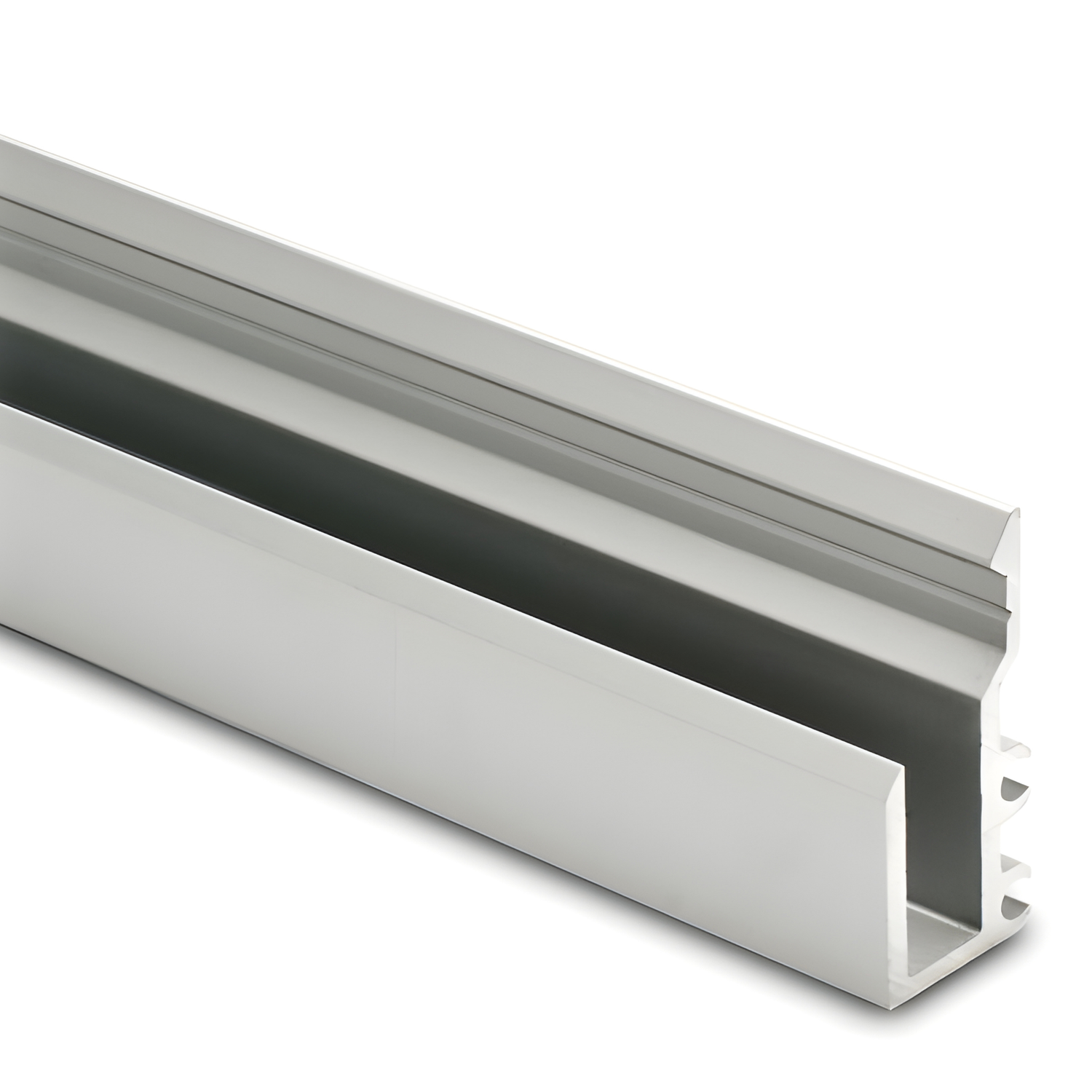 250 cm. aluskinne til montering af 6 mm spejl