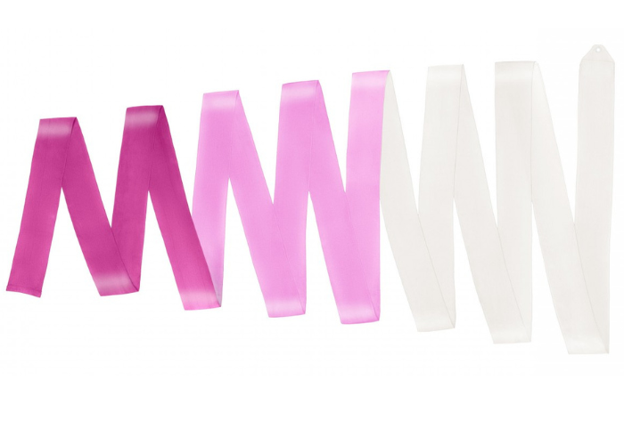 33027005 Amaya MULTICOLOR competition ribbon White-Pink-Fuchsia