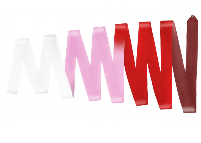 33027011 Amaya MULTICOLOR competition ribbon Garnet-Red-Pink-White
