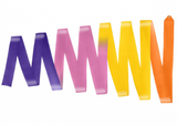 33027012 Amaya MULTICOLOR competition ribbon Orange-Yellow-Pink-Purple