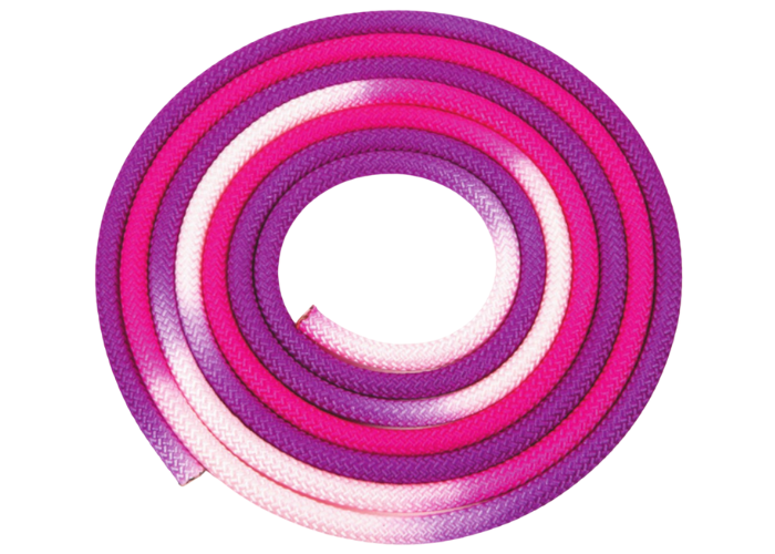 AMAYA Multicolor Rhythmic Gymnastics Ropes 34030101 Light Pink - Fluor Pink - Purple
