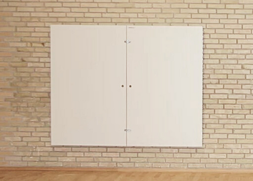 Væghængt spejlskab med sidespejle L300 cm og L400 cm