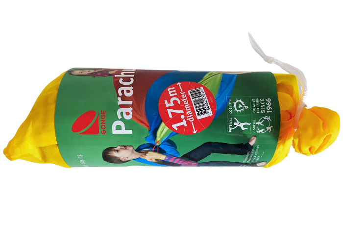 Faldskærm til gymnastik i bedste kvalitet.
Ø175 cm.
Fremstillet af rivfast ripstop nylon.
Flerfarvet i regnbuens farver.
20 håndtag.