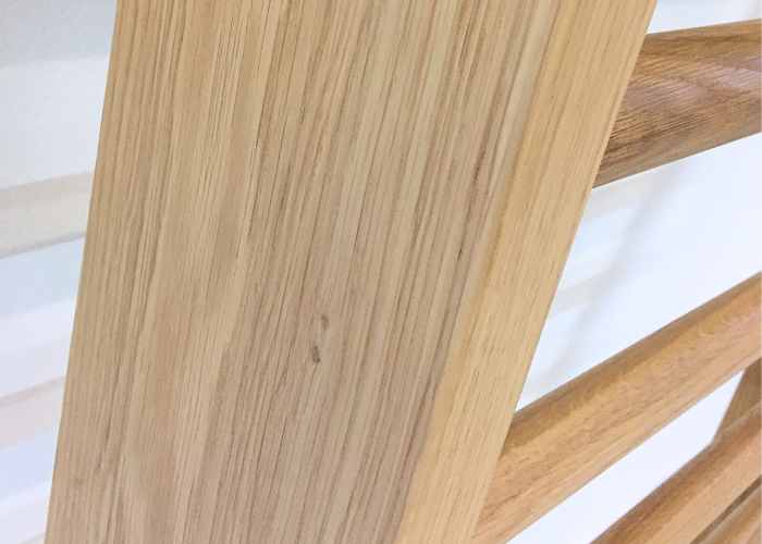 Egetræ ribbe med udhæng