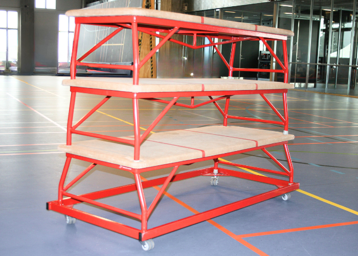 Stålplint med transportvogn