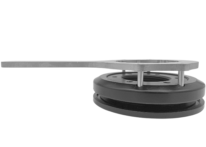 Spændenøgle til at spænde/løsne sort skruelåg til Airtrack Pro og til at montere reparationsventil.