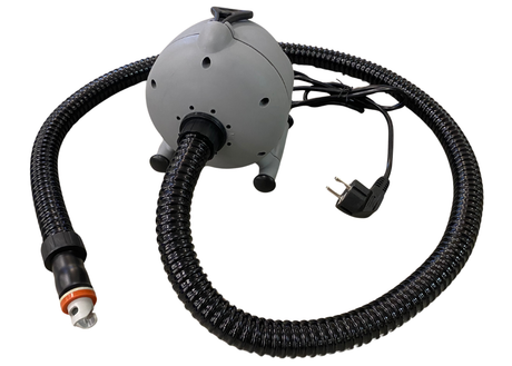 Blæser OV 10 er en kvalitets pumpe der er "standarden" på markedet. OV10 er produceret gennem mange i flere hundrede tusinde eksemplarer.

Blæseren er især velegnet til mindre airtracks under 9m, men kan sagtens bruges til større baner.

Meget effekt