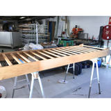 Egetræ ribbe med udhæng