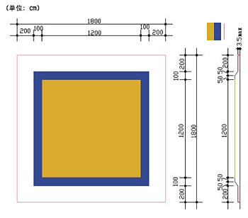 Konkurrencegulv til idrætsgymnastik