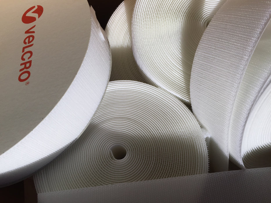 Velcro hook 5 cm. hvid