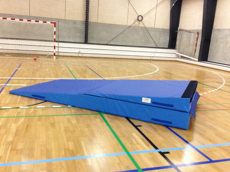 Foldbar nedspringskile GYM L400 med støddæmperplade og velcro
