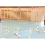 Mobil spejlvæg med sidespejle L400 cm