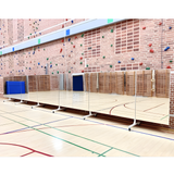 Mobil spejlvæg med sidespejle L300 cm