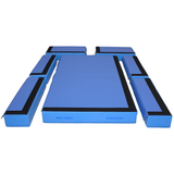 Nedspringsmåtte Kombi GYM L400 med ende og sidekasser