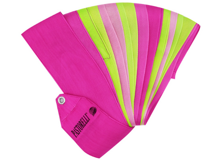 Pastorelli SHADED 6 m ribbon - Magenta Lime green Pink 02862