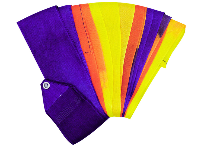Pastorelli SHADED 6 m ribbon - Violet Orange Yellow 03217