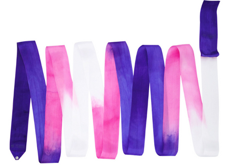 Pastorelli SHADED 6 m ribbon - Violet Pink White 02863
