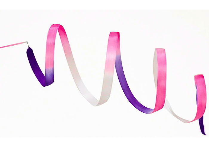 Pastorelli SHADED 6 m ribbon - Violet Pink White 02863