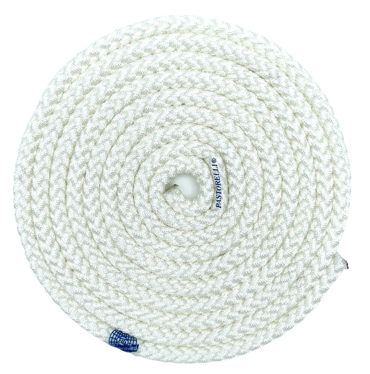 Sjippetov Pastorelli PATRASSO, Hvid.
Ensfarvet sjippetov med god vægt og tyngde til rytmisk gymnastik, opvisning og konkurrence.
Dette produkt er F.I.G. godkendt og kan bruges til konkurrencer.
Nylontov på 315 cm.