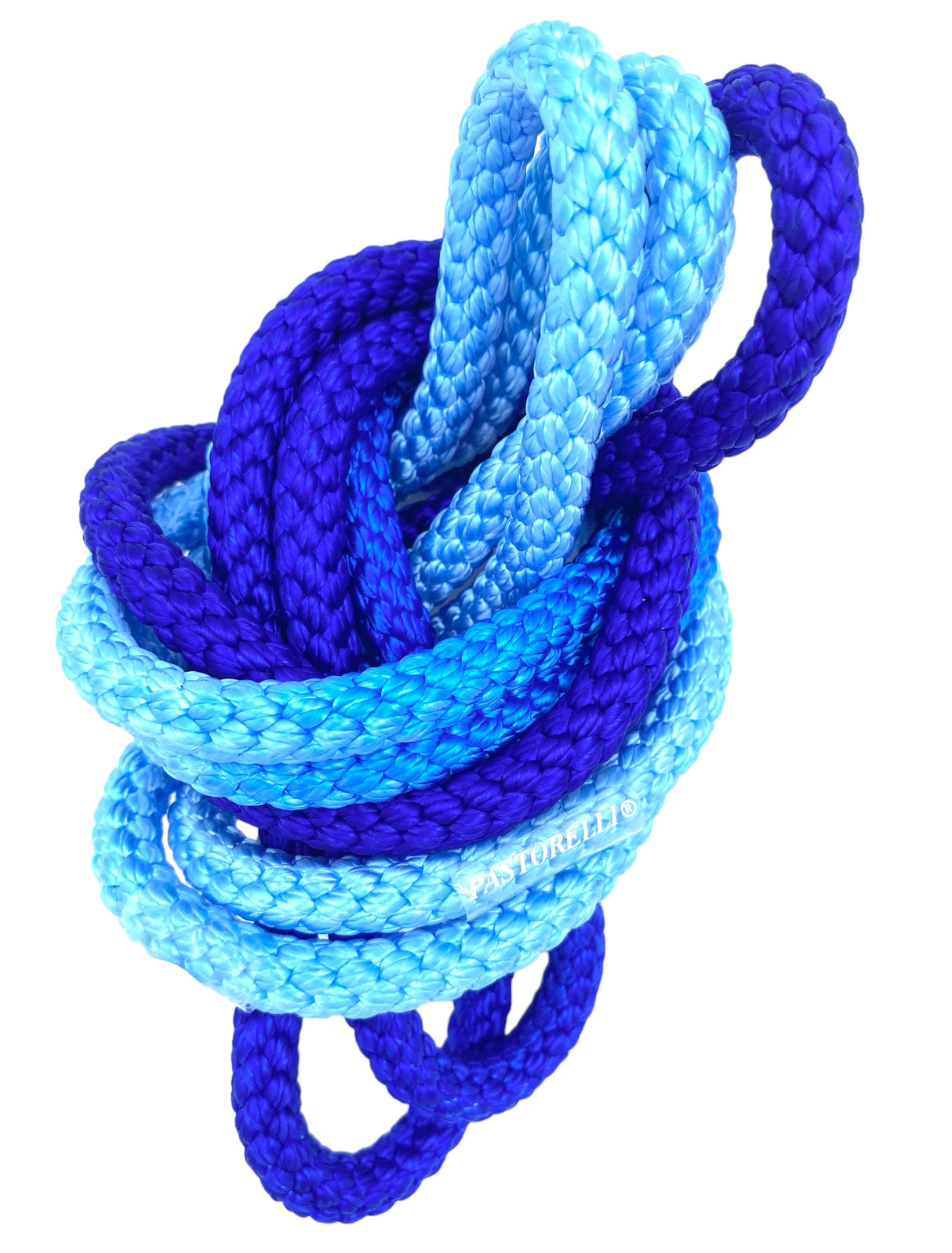 Sjippetov Pastorelli PATRASSO, Blå og Lyseblå.
Ensfarvet sjippetov med god vægt og tyngde til rytmisk gymnastik, opvisning og konkurrence.
Dette produkt er F.I.G. godkendt og kan bruges til konkurrencer.
Nylontov på 315 cm.