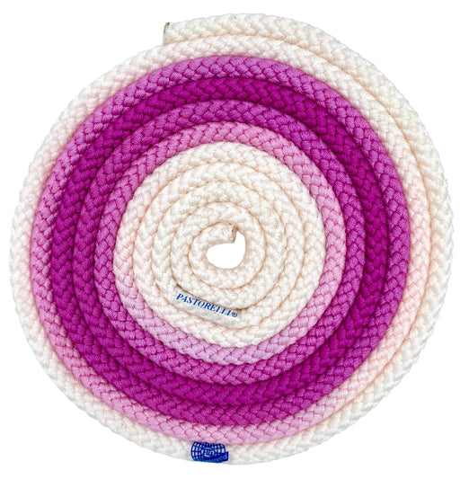 Sjippetov Pastorelli PATRASSO, Cyclamen og Lys Pink UV.
Ensfarvet sjippetov med god vægt og tyngde til rytmisk gymnastik, opvisning og konkurrence.
Dette produkt er F.I.G. godkendt og kan bruges til konkurrencer.
Nylontov på 315 cm.