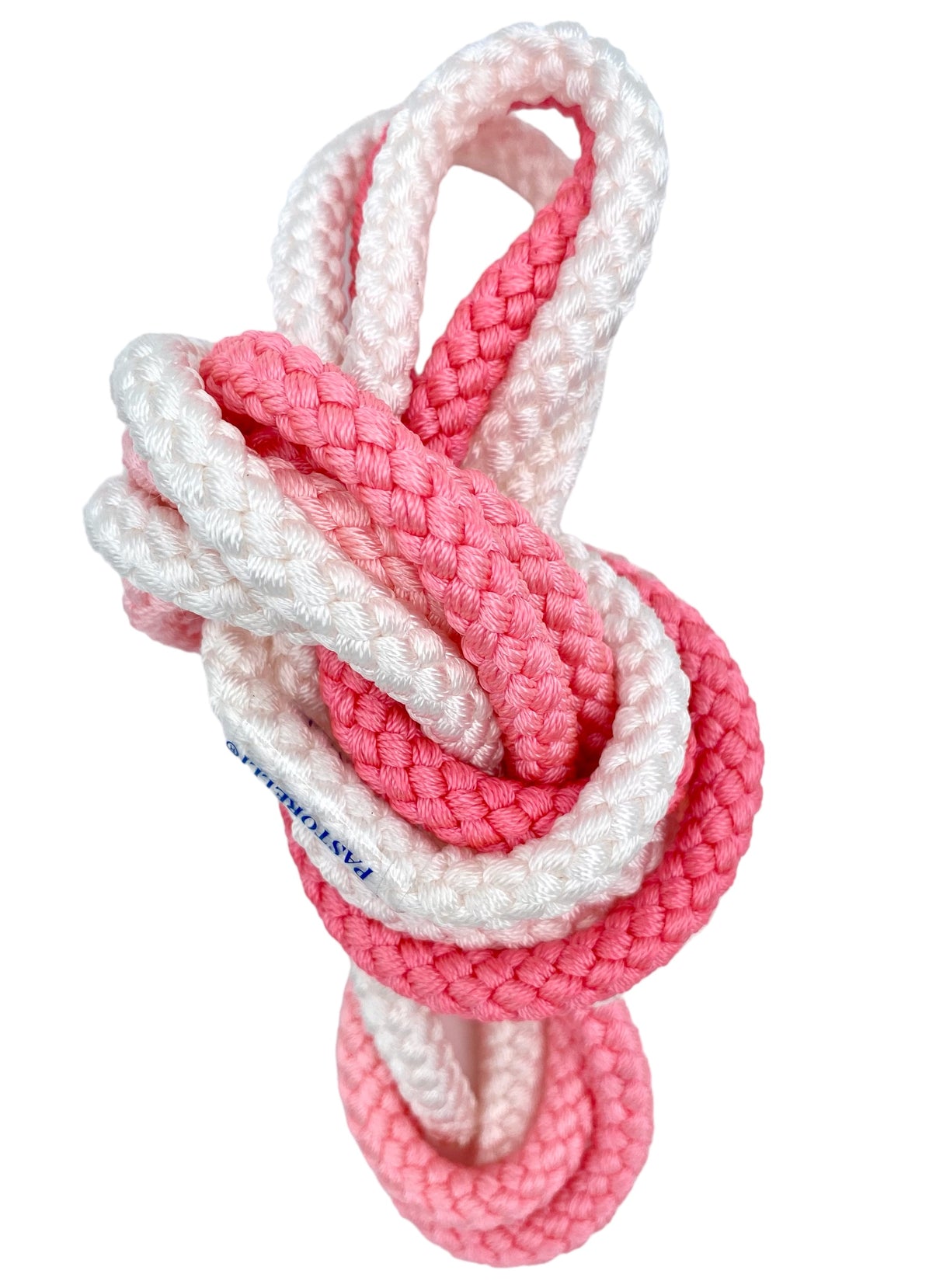 Sjippetov Pastorelli PATRASSO, Hvid og Koral UV.
Ensfarvet sjippetov med god vægt og tyngde til rytmisk gymnastik, opvisning og konkurrence.
Dette produkt er F.I.G. godkendt og kan bruges til konkurrencer.
Nylontov på 315 cm.