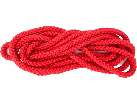 Sjippetov MALA, Rød. 
MALA sjippetov i flotte klare farver. Rigtig gode, slidstærke sjippetove til skoler, foreninger og institutioner.
Sjippetovet er 3 m, men kan afkortes efter behov, så det tilpasses alle aldersgrupper - vi hjælper dig gerne. 
Læk