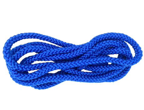 Sjippetov MALA. Blå.
MALA sjippetov i flotte klare farver. Rigtig gode, slidstærke sjippetove til skoler, foreninger og institutioner.
Sjippetovet er 3 m, men kan afkortes efter behov, så det tilpasses alle aldersgrupper - vi hjælper dig gerne. 
Lækk