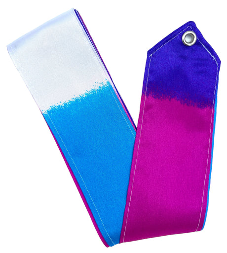 MALA vimpel i Blå, Hvid og Lyserød. 

Passer til alle aldersgrupper, da vimplen kan tilpasses til den ønskede længde.

5 cm bredt rayonbånd.
Stav sælges særskilt.

Vimpler er et håndredskab til både nybegyndere og erfarne gymnaster. 
Vimpler kan udfo