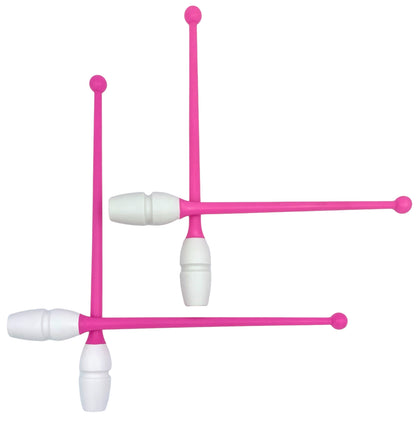 MASHA-bounce Pastorelli gymnastikkølle, 45.2 cm, Pink-Hvid