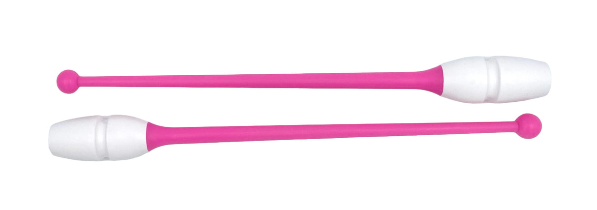 Tofarvet gymnastikkølle fra Pastorelli med en krop (den hvide del) af gummi, hvilket gør, at køllen kan stødes mod gulvet og springe tilbage. 
Køllerne kan også sættes sammen i forlængelse af hinanden.

En farverig kølle til træning, opvisning, show 