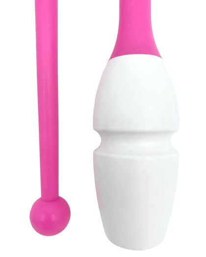MASHA-bounce Pastorelli gymnastikkølle, 40.5 cm, Pink-Hvid