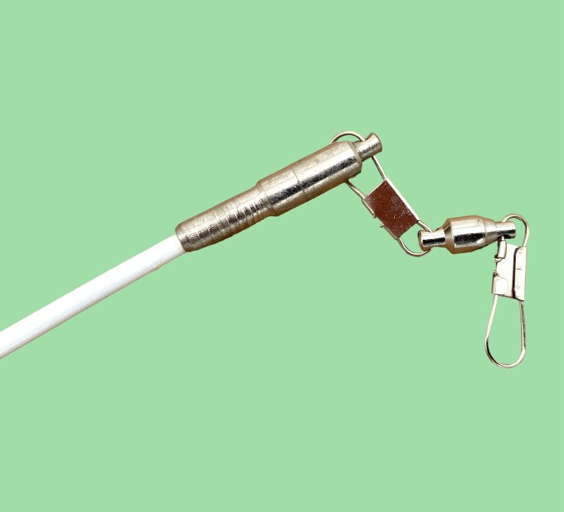 Amaya Vimpelstang med skridsikkert håndtag.
Vimpelstang til gymnastikvimpler til rytmisk gymnastik. 
Længde 60 cm. 
Hvid stang med sort håndtag, lavet af skridsikkert materiale, som giver gymnasten et godt greb.