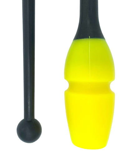 MASHA-bounce Pastorelli gymnastikkølle, 40.5 cm, Sort-Gul