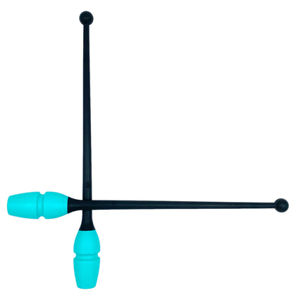 MASHA-bounce Pastorelli gymnastikkølle, 45.2 cm, Sort-Turkis