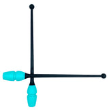 Tofarvet gymnastikkølle fra Pastorelli med en krop af gummi, hvilket gør, at køllen kan stødes mod gulvet og springe tilbage. 
Køllerne kan også sættes sammen i forlængelse af hinanden.

En farverig kølle til træning, opvisning, show og konkurrence.
