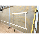 Plademonteret spejl B200xH200 cm